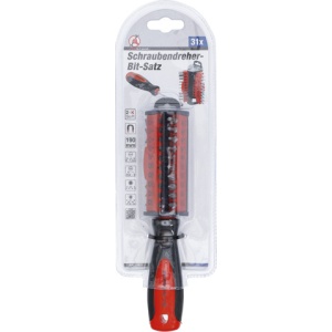 Set biti combinati cu antrenare 6.3 mm (1/4"), surubelnita portbit cu maner ergonomic, 31 piese, BGS DIY 35831 - Img 4