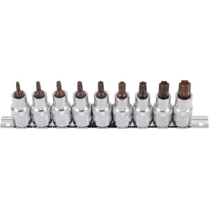 Set biti cu tubulara, xcess performance, act.1/2", TX-Star T20-60, 9 buc, Condor 28003 - Img 1