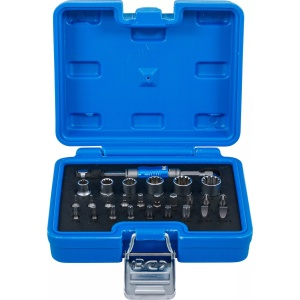 Set biți cu tubulare 2-IN-1 cu antrenare 1/4", 26 piese, B-4812 - Img 1