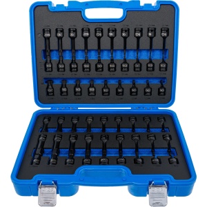 Set biţi de impact Imbus, Torx, XZN cu antrenare 1/2", 56 piese, BGS 7298