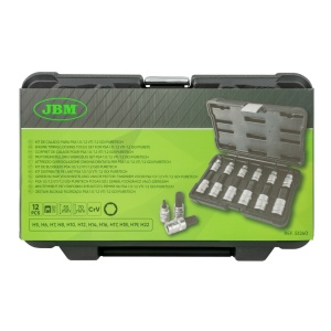 Set biti Imbus H5 - H22 mm cu tubulare 1/2", 12 piese, JBM 51260 - Img 6