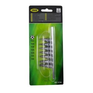 Set biti Torx TS cu 5 colturi pentru suruburi de securizare, JBM 51746 - Img 4