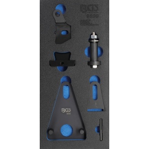 Set cale blocare şi demontare fulie la arbore cotit şi capace frontale pentru motoare Renault, Nissan, BGS 9699