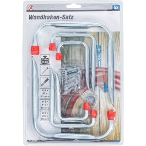 Set cârlige de perete | 6 piese, BGS DIY 88300 - Img 4