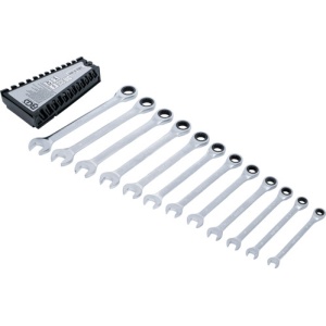 Set chei combinate cu clichet, 8 - 19 mm, 12 piese, BGS 6544 - Img 3