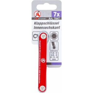 Set chei imbusuri cu cap sferic 1,5 - 6 mm, 7 piese, BGS DIY 7847 - Img 4