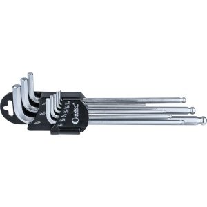 Set chei în L, 9 bucăți, duse hexagonale lungi, inch 1/16-3/8", Condor 1121Z