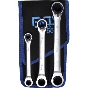 Set chei inelare cu clichet | 4-in-1 | 3 piese, BGS 1556