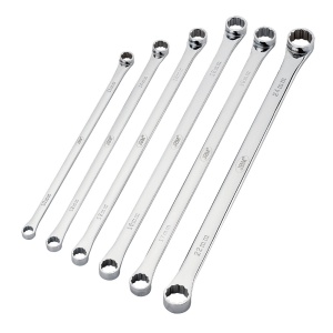 Set chei inelare extralungi 10 - 24 mm, profil 12 colturi, 6 piese, JBM 51864 - Img 3