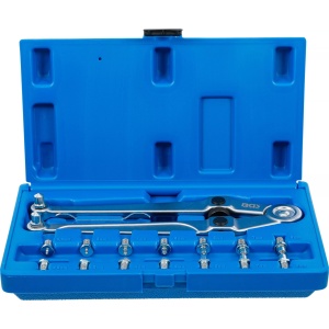 Set cheie cu doi pini ajustabila + 8perechi de pini, 2.5-3-4-5-6-7-8-9mm, BGS 1464 - Img 1