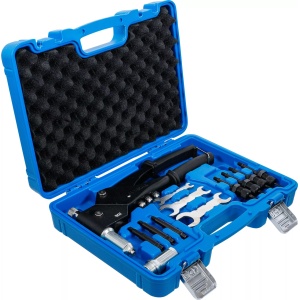 Set cleşti nituire pentru nituri standard, piuliţe de nituri şi bolţuri de nituri, BGS 438 - Img 2