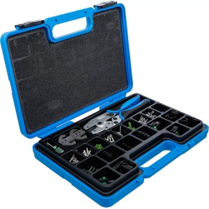 Set conectori Delphi® pentru cabluri electrice plus cleste de sertizat, BGS 9097 - Img 5