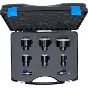 Set coroane gaurire diamantate, 20 - 68 mm, 8 piese, BGS 74275 - Img 5