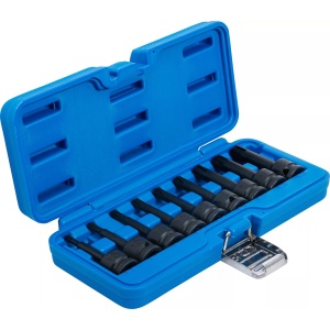 Set cu biti de impact Ribe M5-14, lungime 75mm, antrenare 1/2", 9 piese, BGS 5483 - Img 2