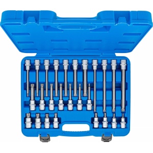 Set cu biti Spline (XZN) M5 - M16 , antrenare cu tubulara 1/2'', 26 piese, BGS 5180 - Img 4