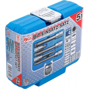 Set cu biti Spline (XZN) M9-M14, antrenare cu tubulara 1/2" 5 piese, BGS 8449 - Img 5
