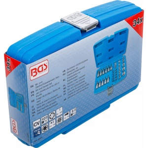 Set cu biti Torx T10 - T60 si tubulare Profil E E4 - E20, antrenare cu cu tubulara 3/8", 34 piese , BGS 5021 - Img 4