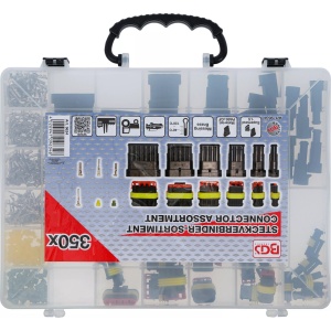 Set cuple electrice pentru auto Superseal 1.5, 350 piese, BGS 9634 - Img 3