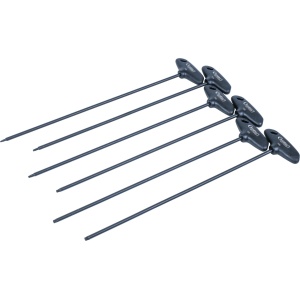 Set de chei cu mâner in T, extra lung, Tx-star T10-30, 6 piese, Condor 1118-3 - Img 1