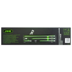 Set de prelungitoare 1/2” cu cap semirotund, JBM 51448 - Img 3