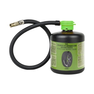 Set de reparatie pentru anvelope, solutie + compresor de aer la 12V, JBM 54760 - Img 5
