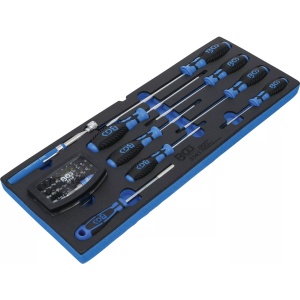 Set de surubelnite | set biti cu adaptor | recuperator magnetic | echipare 44929 pentru dulap de scule, 41 piese, BGS 3343 - Img 2