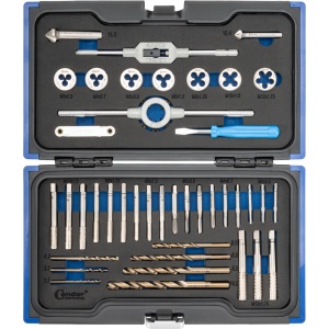Set de tăiere filet, HSS-G M2 / HSS-E Cobalt 5%, 41 buc, M3-12, Condor 39660 - Img 3