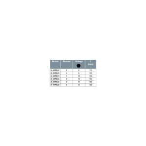 Set dornuri 3-8mm, 6 piese Asta A-6PPS - Img 2