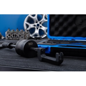 Set extractoare pentru injectoare Bosch, cu ciocan inertial si articulatie de impact + adaptoare, 6 piese, BGS 62635 - Img 3