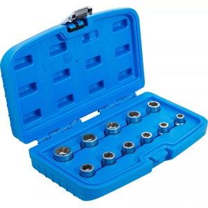 Set extractoare pentru şuruburi şi piuliţe metric, 11 piese, BGS 8383 - Img 2
