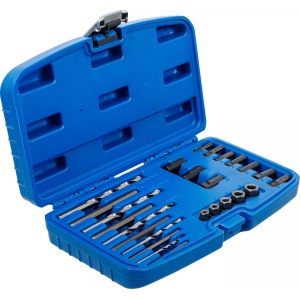 Set extractoare suruburi si prezoane rupte, 25 piese, BGS 8462 - Img 2