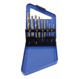 Set extractor pentru șuruburi rupte 10 bucăți, Satra S-SE10CD