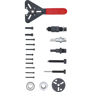 Set pentru demontarea şi montarea cuplelor la instalaţiile de climatizare, 20 piese, BGS DIY 8825 - Img 7