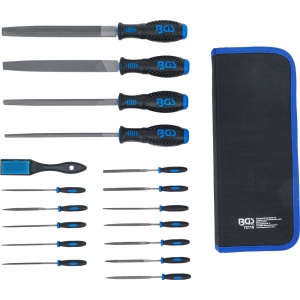 Set pile de atelier cu forme diferite17 piese, BGS 72119 - Img 4