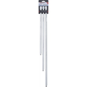Set prelungitoare cu antrenare 12,5 mm (1/2"), lungime 450 / 600 / 750 mm, 3 piese, BGS 6856 - Img 4