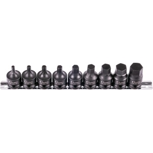 Set prize cu impact, scurte, 9 piese, 1/2", dublu hexagonal 5-19 mm, Condor 5015 - Img 1
