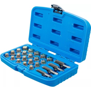 Set reparaţie pentru filet baie scurgere ulei M13x 1.5, M15x 1.5,M17x 1.5, M20 x 1.5, 64 piese, BGS 126 - Img 3
