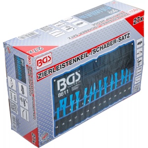 Set spatule pentru demontat interioare, bumbi, clipsuri, 27 piese, BGS 8611 - Img 10