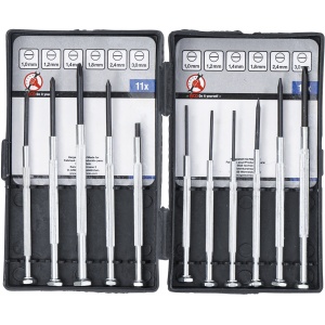 Set şurubelniţe mecanica fina | 11 piese, BGS DIY 7969