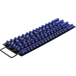 Şina depozitare capete chei tubulare ataşabile, cu 80 clipsuri, pentru capete ataşabile 6,3 mm (1/4"), 10 mm (3/8"), 12,5 mm (1/2") , BGS 6871