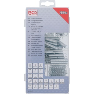 Sortiment arcuri de tracţiune şi comprimare, 200 piese, BGS 8047 - Img 3