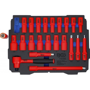 Suport din spuma pentru art. BOXSYS1 şi 2: Set scule VDE, 23 piese, BGS 74356 - Img 1