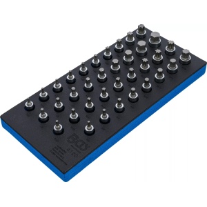 Suport organizator pentru carucior 1/3: Set biţi | diferite profile | 36 piese, BGS 4120 - Img 2