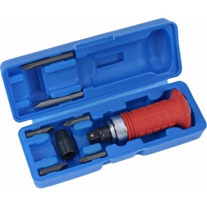 Surubelnita de impact, reversibila stânga / dreapta, antrenare 1/2", include adaptor + 6 biti, Condor 222 - Img 2