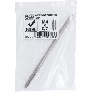 Tarod lung M4 x 0,7 pentru extras electrod bujie incandescenta, BGS 8698-4 - Img 2