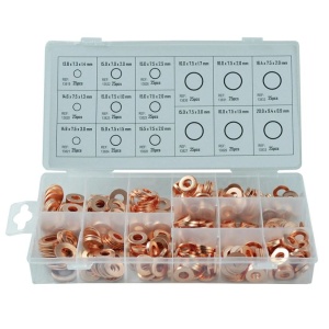 Trusa de şaibe de cupru pentru injectoare 375 piese, JBM 53340 - Img 1