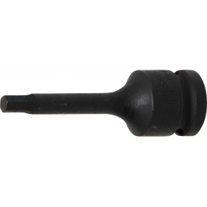 Bit Imbus de impact 6 mm, lungime 75mm, antrenare cu tubulara 1/2", BGS 5481-M6