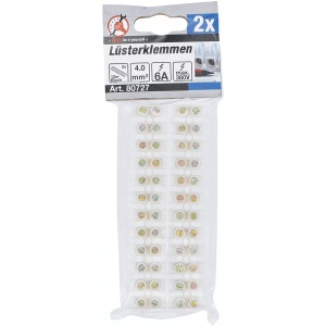 Borne lustra | 4,0 mm² | 6 Amp | 2 bucati | bloc 12 bucaţi, BGS DIY 80727 - Img 3
