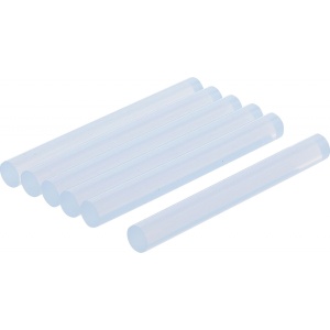Cartuşe adeziv la cald | transparent | Ø 11 mm, 100 mm | 6 piese, BGS DIY 8051 - Img 1