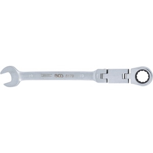 Cheie combinata cu clichet 19 mm dublu articulata, BGS 6179 - Img 2